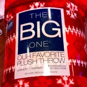 The big one oversized plush  throw new